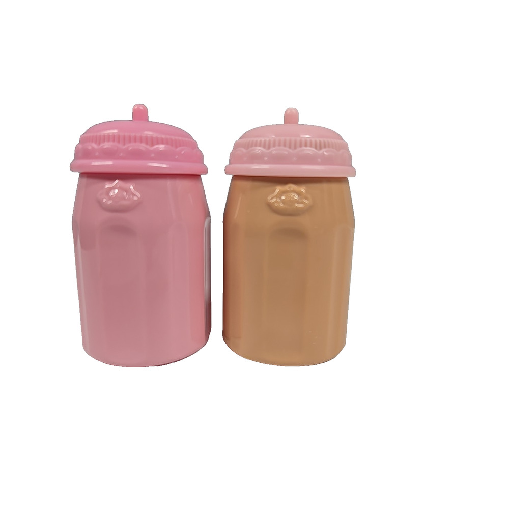 Cabbage Patch Kids CPK Vintage 2004 Pink Tan Doll Bottles Replacements Lot of 2